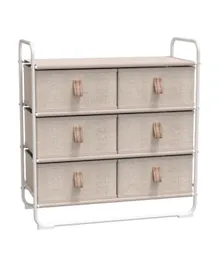 PAN Home Martyn Storage Rack With 6 Drawers - Natural