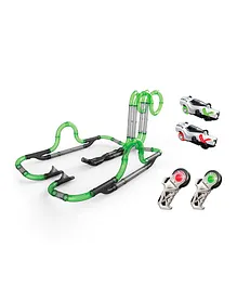 Exost Loop Twin Tower Racing Set Green - 59 Pieces