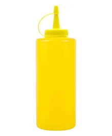 Chefset Yellow Plastic Squeezer Dispenser - 355ml