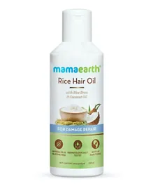 Mamaearth Rice Hair Oil with Rice Bran and Coconut Oil For Damage Repair - 150mL
