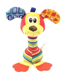 Happy Monkey Plush Soft Toy Rattle Pack of 1 - Dog