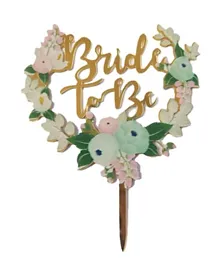 Party Propz Bride to Be  Acrylic Cake Topper - 1 Piece