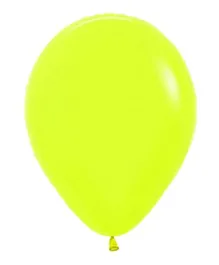 Sempertex Round Latex Balloons Neon Yellow - Pack of 50