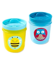 Skip Hop Zoo Tumbler Cup Blue Yellow Pack of 2 - 207 ml