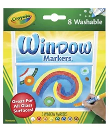 Crayola Window Markers Multicolor - Pack of 8