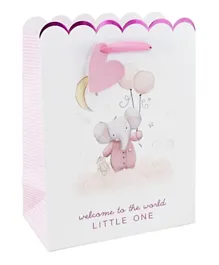 Eurowrap Baby Girl Elephant  Bag Large - Pink