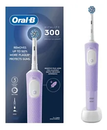 فرشاة الأسنان الكهربائية القابلة لإعادة الشحن أورال-بي فيتاليتي دي300 - وردي لايلك
