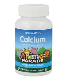 Natures Plus Animal Parade Calcium Children's Chewable Vanilla Sundae Flavor - 90 Tablets