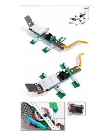 Hiq Stem Robot Kit -12 In 1 Electric Animal Buidling Blocks Set - 173 Pieces