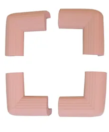 B-Safe Corner Cushions Ribbed Pink - 4 Pieces