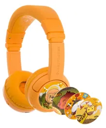Buddyphones Play Plus Wireless Bluetooth Headphones for Kids - Sun Yellow