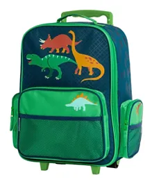 Stephen Joseph Dino All Over Print Rolling Trolley Bag  - 16 Inches