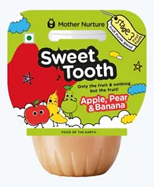 مذر نرتشر المرحلة 3 حزمة التفاح والكمثرى والموز للأسنان الحلوة - عبوتين بوزن 120 جرام لكل منها