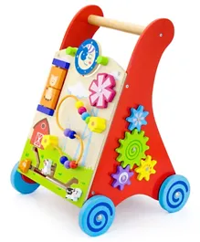 Viga Wooden Activity Baby Walker - Multicolour