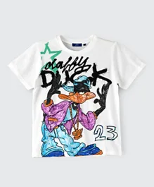 Jam Printed Daffy Duck T-shirt - Multicolor