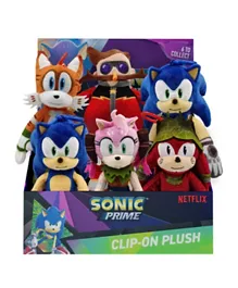Sonic Clip On Plush Figure Assorted - 15cm
