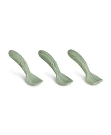 Nuuroo Ella Silicone Spoon 3-pack - Light Green Mix