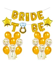 Highland Bride to Be Bachelor Party Decoration Set - Gold