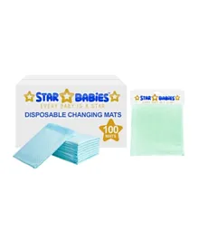 Star Babies - Changing Mats 100pcs + Kids Towel - white