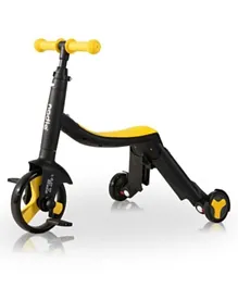 Nadle Multi functional Kids Ride-On Scooter - Yellow