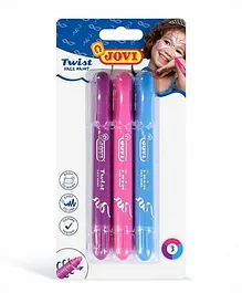 Jovi Twist Face Paint in Blister For Girls - 3 Assorted Colors
