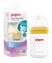 Pigeon Softouch Plastic Wide Neck Feeding Bottle 160ml - Assorted