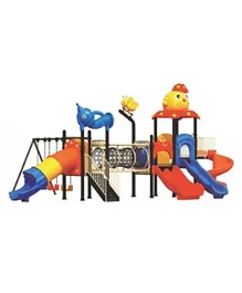 Myts Circus Top All In 1 Play Center  Wit Loop Swings & Slide - Multicolour