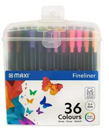 MAXI Fineliner Triangular 0.4 MM - 36 Colors