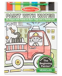 Melissa and Doug Vehicles Paint with Water Kids'' Art Pad - Multicolor