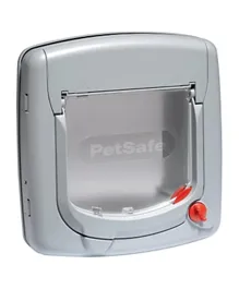 Pet Safe 4 Way Locking Deluxe Cat Flap - Grey