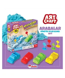 DEDE Toys Art Craft 500 Gr Cars Modeling Play Sand Set - Multicolor