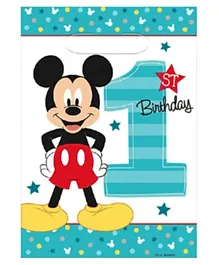 Party Centre Mickeys Fun To Be One Folded Loot Bags - Pack of 8