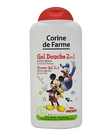 Corine De Farme Disney Mickey 2 In 1 Hair & Body Shower Gel - 250 ml