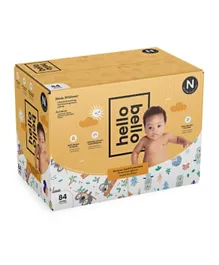 Hello Bello Club GN Diaper Sunny Side Up & Sleepy Sloths Size NB - 96 Pieces