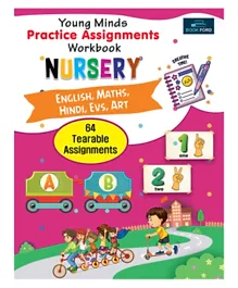 Young Minds Practice Assignments Nursery Workbook - English Hindi