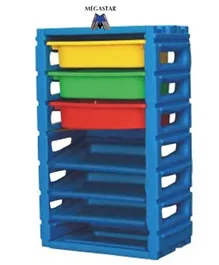 Megastar Handy Bins Toy Organiser For Kids - Multicolour