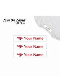 Ajooba Personalised Iron On Clothing Labels ICL 3028 - Pack Of 50