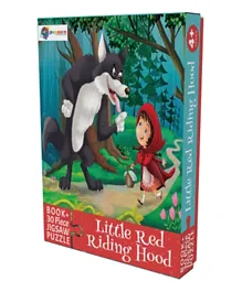 Little Red Riding Hood 30 Piece Jigsaw Puzzle With Reading Book - English