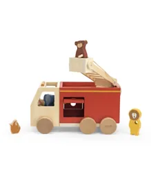 تركسي شاحنة الإطفاء الخشبية