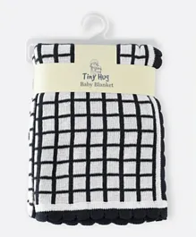 Tiny Hug Cotton Baby Blanket - Checkered