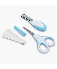 Nuvita Small scissors with rounded tips nail clippers and nail files - Cool Blue