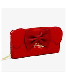 Loungefly  Disney Minnie Ears & Bow Mickey Mouse Wallet -  Red
