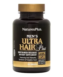 Natures Plus Ultra Hair Plus Sustained Release Dietary Supplement For Men - 60 Tablets
