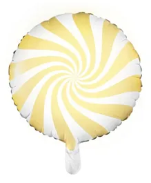 PartyDeco Candy Foil Balloon - Light Yellow
