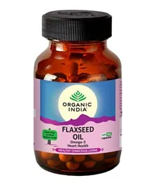 Organic India Flaxseed Oil Capsules - 60 Pieces