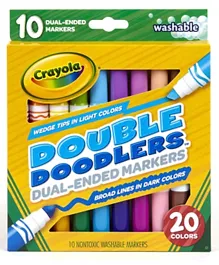 Crayola Washable Double Doodlers Multicolor - Pack of 10