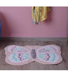 Pan Emirates Butterfly Tufted Bath Mat - Multicolor