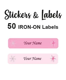 Ladybug Labels Personalised Name Iron On Labels Ballet - Pack of 50