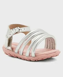 Molekinha Paria Back Strap Sandals - Silver