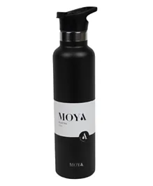 Moya Black Sea Insulated Sustainable Water Bottle Black - 700mL